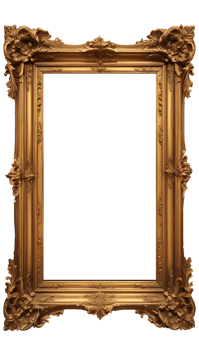 Classic wooden frame png