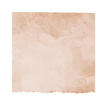 Blank papernote for journaling decoration. Vintage old paper sheet. Watercolor old paper note png