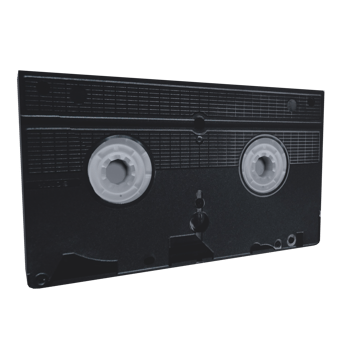 Vhs Old Tape isolated on transparent png