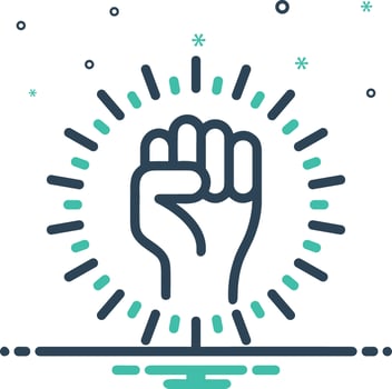 Hand icon symbol image illustration vector
