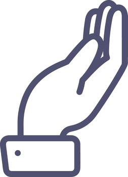 Hand icon symbol image illustration vector