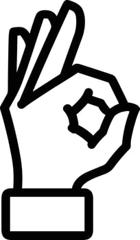 Hand icon symbol image illustration vector