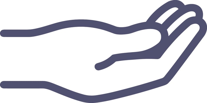 Hand icon symbol image illustration vector