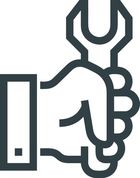 Hand icon symbol image illustration vector