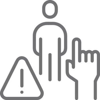 Hand icon symbol image illustration vector
