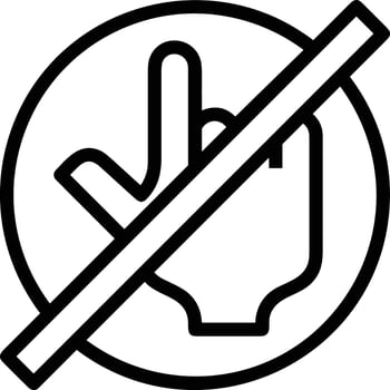 Hand icon symbol image illustration vector