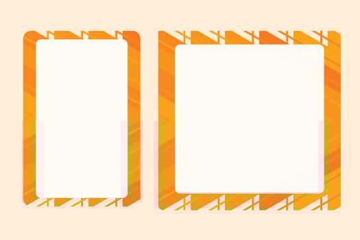 Social media frame with a summer theme for your graphic resource vector