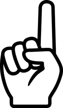 Hand icon symbol image illustration vector