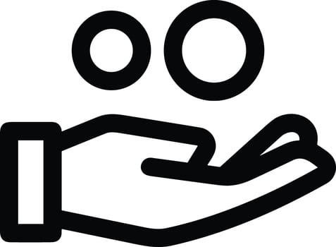 Hand icon symbol image illustration vector