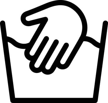 Hand icon symbol image illustration vector