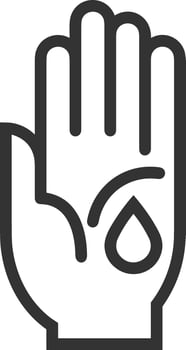 Hand icon symbol image illustration vector