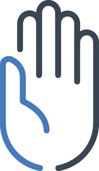 Hand with finger icon symbol image for gesture illustration vector