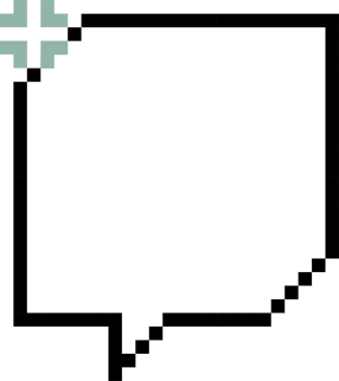 8bit retro game pixel speech bubble balloon icon sticker memo keyword planner text box banner png