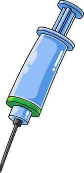 Cartoon Medical Syringe vector