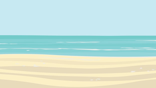 drawing or seascape vector
