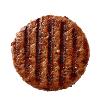 Grilled Beef Burger Patty isolated on transparent background png