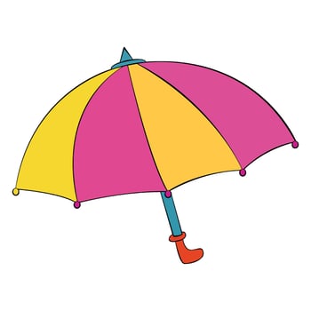 An umbrella cartoon illustration vector