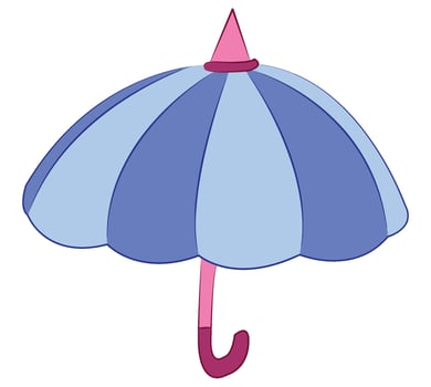 Umbrella isolated on white background vector