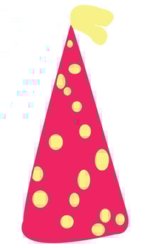 A birthday cap illustration vector