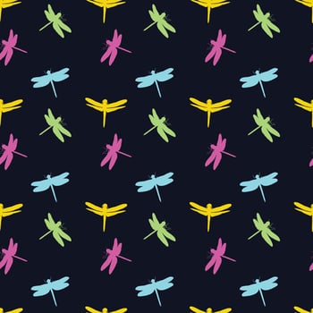Butterfly Assembly Seamless Pattern-Design vector