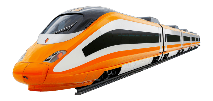 Modern high-speed train png