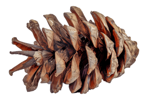 A pine cone is shown in a close up - stock .. png