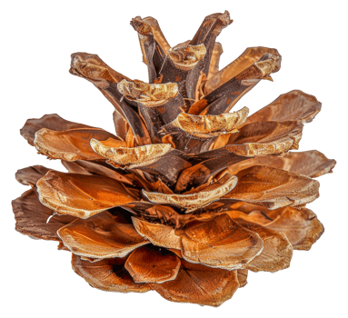 A pine cone is shown in a close up - stock .. png