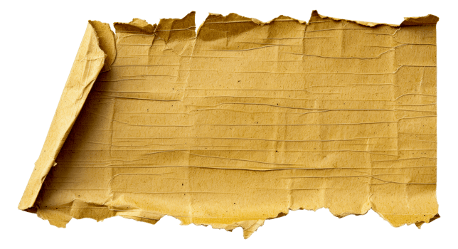 A piece of paper with a brown border - stock .. png