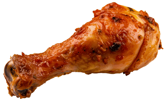 A piece of chicken is cooked and has a lot of sauce on it - stock .. png