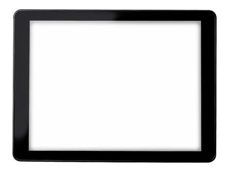A black tablet - stock .. png