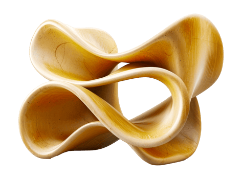 Golden satin twisted loops png