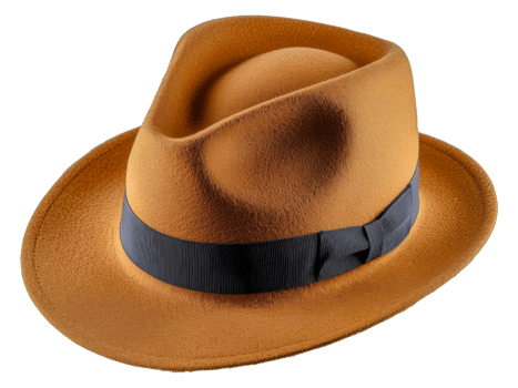 Textured hat with navy ribbon, cut out - stock .. png