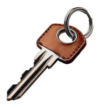 Vintage ornate gold key, cut out - stock .. png