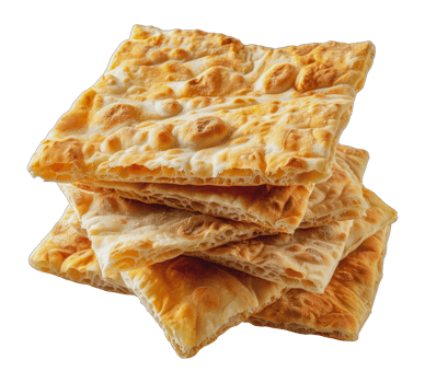Stacked fresh pita bread, cut out - stock .. png