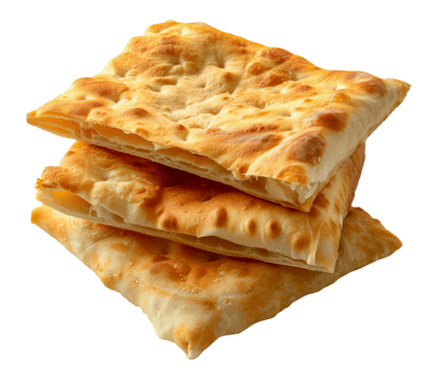 Stacked fresh pita bread, cut out - stock .. png