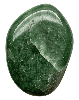Green gemstone egg with natural crystalline textures, cut out - stock .. png