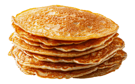 Stack of pancakes, cut out - stock .. png