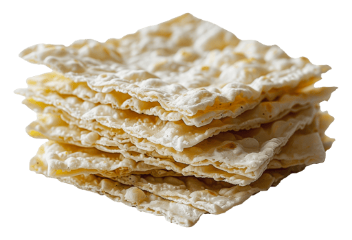 Crispy rice cakes stack, cut out - stock . png