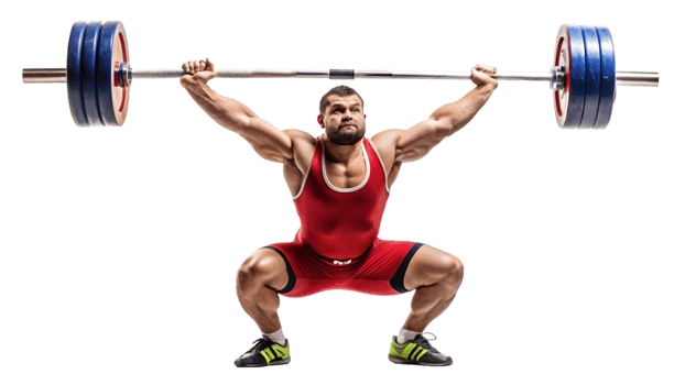Weightlifting Isolated on Transparent Background png