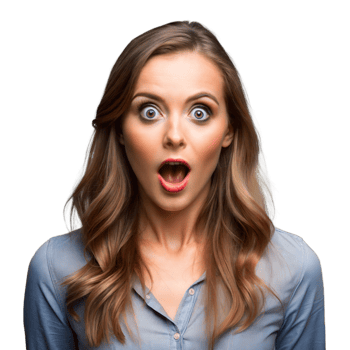 Woman Expressing Surprise png