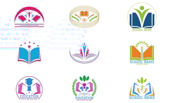 School Logo Collection vector
