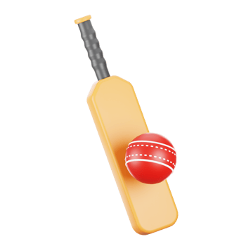 3d rendering cricket icon. 3d sport icon concept png