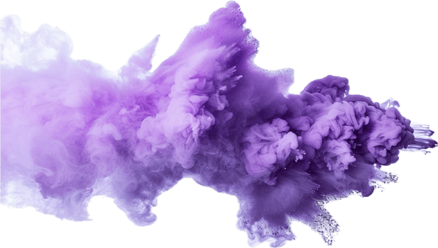 Vibrant Purple Ink Explosion in Water. png