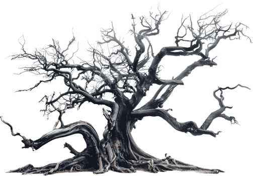Twisted Dead Tree with Bare Branches. png