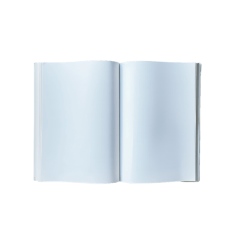 Creative Open Book Blank Pages for Your Projects png