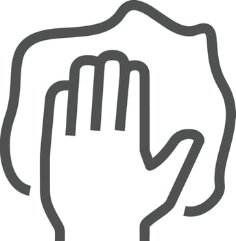 Hand icon symbol image illustration vector