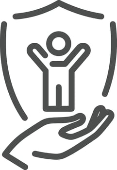 Hand icon symbol image illustration vector