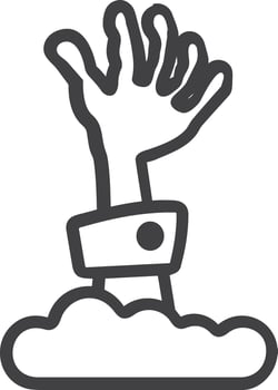 Hand icon symbol image illustration vector
