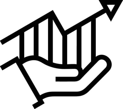 Hand icon symbol image illustration vector