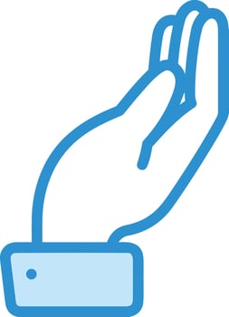 Hand icon symbol image illustration vector